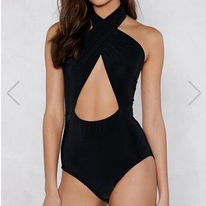 Halter cut-out bodysuit! NWT